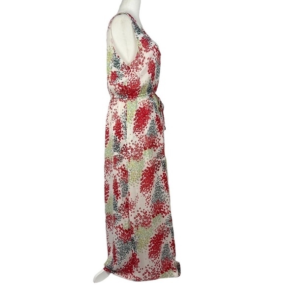 LUCKY BRAND MAXI MULTI COLOR FLORAL PRINT DRESS‎ - Picture 2 of 8
